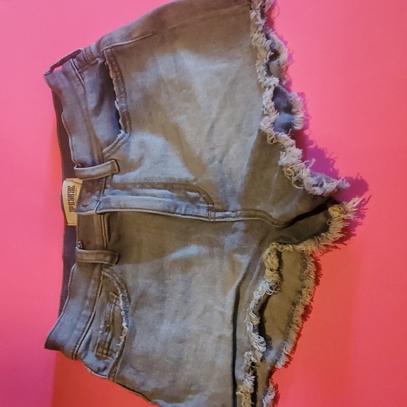 Pink By Victoria's Secret Blue Jean Shorts. Size 2. Medium Blue. Gently Worn - Picture 2 of 7